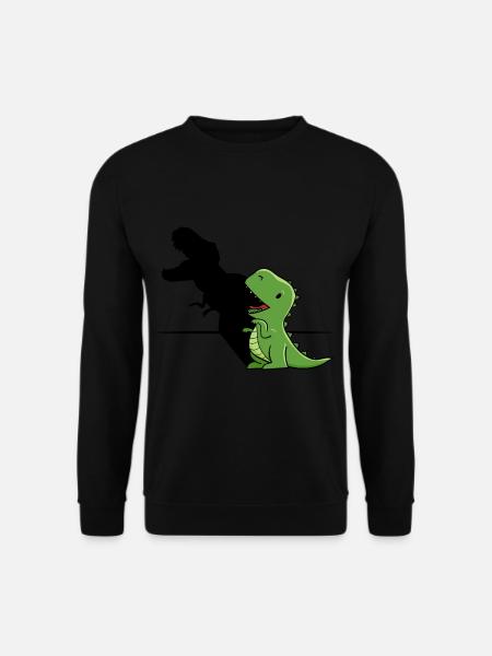 T Rex Shadow TRex With Screaming Shadow - Unisex Pullover - Schwarz