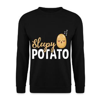 Sleepy Potato - Unisex Pullover - Schwarz - Vorne - Alina (178cm) & Michal (187cm)