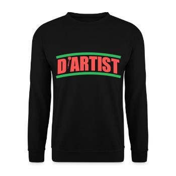 Dartiste Dart Artiste | Couleurs changeantes - Sweat-shirt Unisexe - noir - Devant - Alina (178cm) & Michal (187cm)