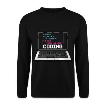 Programmierer Programmieren Computerentwickler Pc - Unisex Pullover - Schwarz - Vorne - Alina (178cm) & Michal (187cm)