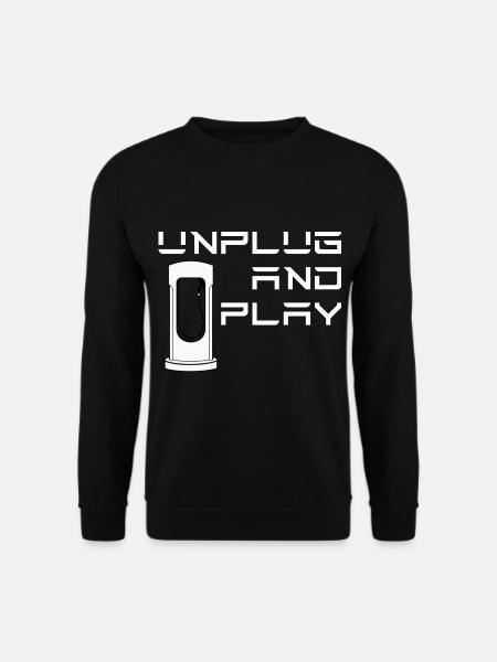 Unplug & Play Elektroauto - Unisex Pullover - Schwarz