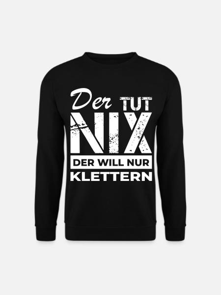 Kletterer - Klettern - Unisex Pullover - Schwarz