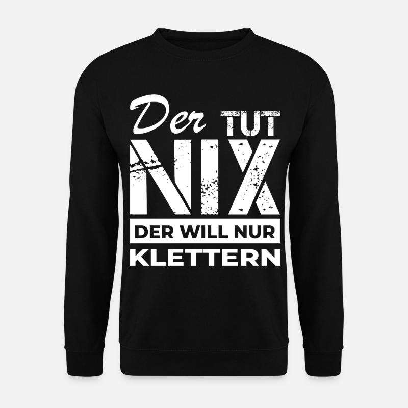 Kletterer - Klettern - Unisex Pullover - Schwarz