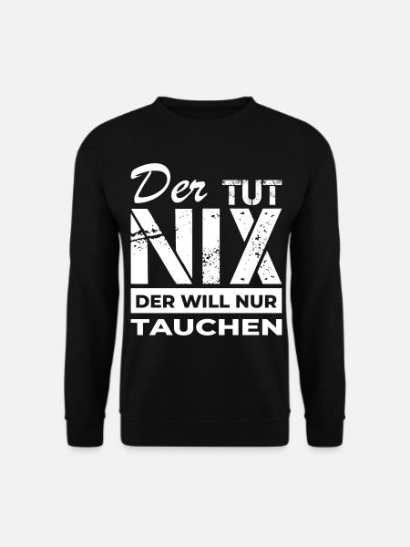 Tauchen - Taucher - Unisex Pullover - Schwarz