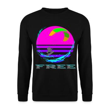 Kitesurfing - Unisex Pullover - Schwarz - Vorne - Alina (178cm) & Michal (187cm)