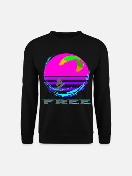 Kitesurfing - Unisex Pullover - Schwarz