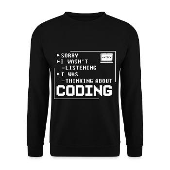 Programmierer Programmieren Computerentwickler Pc - Unisex Pullover - Schwarz - Vorne - Alina (178cm) & Michal (187cm)