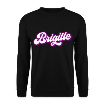 Brigitte | Couleurs changeantes - Sweat-shirt Unisexe - noir - Devant - Alina (178cm) & Michal (187cm)