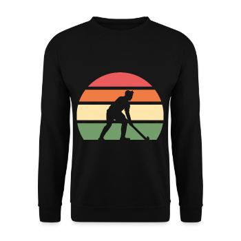 Hockey hockey de hockey coach - Sweat-shirt Unisexe - noir - Devant - Alina (178cm) & Michal (187cm)