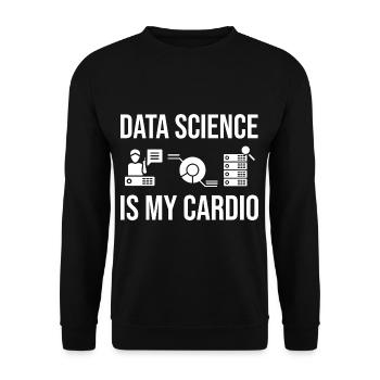 Datenwissenschaftler Data Science Wissenschaft - Unisex Pullover - Schwarz - Vorne - Alina (178cm) & Michal (187cm)