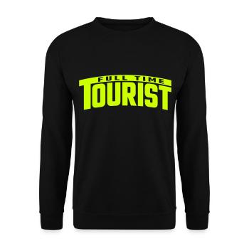 Touriste à temps plein | Couleur changeable - Sweat-shirt Unisexe - noir - Devant - Alina (178cm) & Michal (187cm)