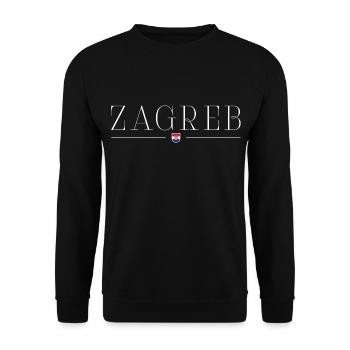 Zagreb, Croatia Style Design T-Shirt - Unisex Sweatshirt - black - Front - Alina (178cm) & Michal (187cm)