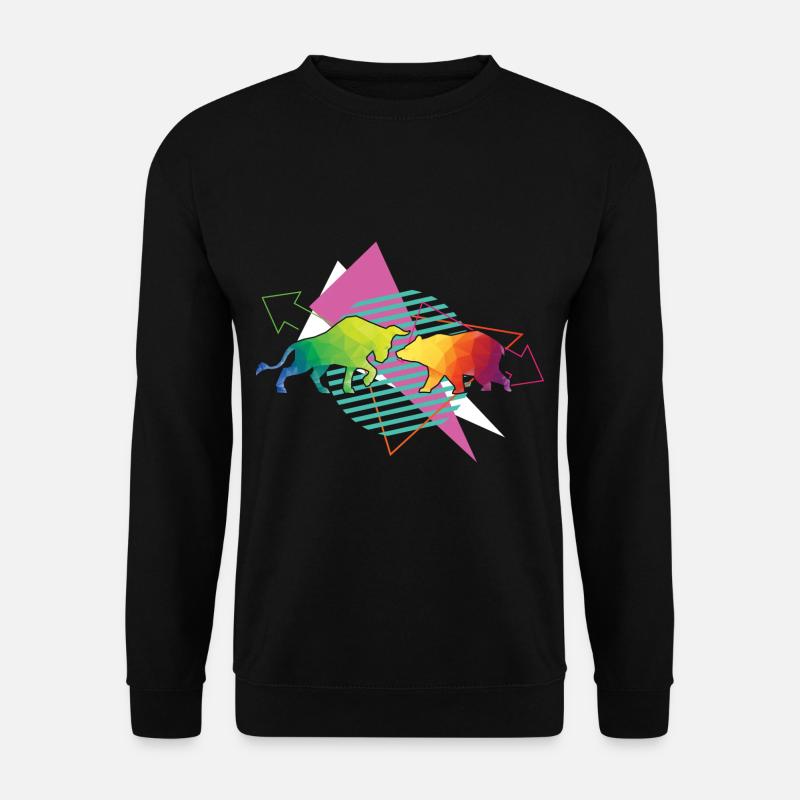 Bulle und Bär Börse - Unisex Pullover - Schwarz