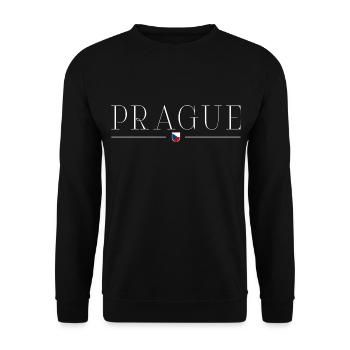 Prague, Czech Republic Style Design T-Shirt - Unisex Sweatshirt - black - Front - Alina (178cm) & Michal (187cm)