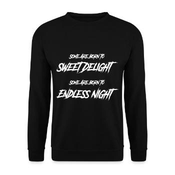 Goth Some are born for sweet joy, some - Unisex Sweatshirt - black - Front - Alina (178cm) & Michal (187cm)
