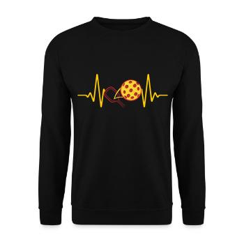 Pickleball Heartbeat Paddleball | Couleurs changeantes - Sweat-shirt Unisexe - noir - Devant - Alina (178cm) & Michal (187cm)