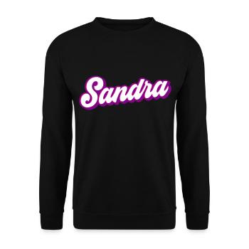 Sandra | Colors changeable - Unisex Sweatshirt - black - Front - Alina (178cm) & Michal (187cm)
