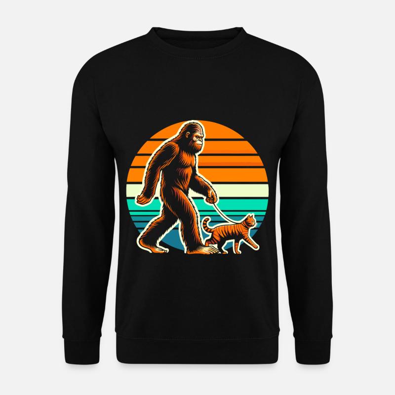 Chat Bigfoot - Sweat-shirt Unisexe - noir