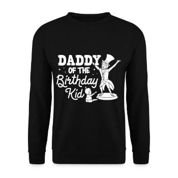 Circus Birthday Party Papa Theme Ringmaster - Unisex Sweatshirt - black - Front - Alina (178cm) & Michal (187cm)