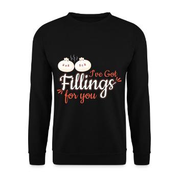 Ive Got Fillings For You - Unisex Sweatshirt - black - Front - Alina (178cm) & Michal (187cm)