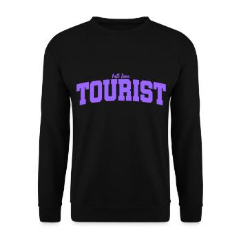 Full Time Tourist | Color changeable - Unisex Sweatshirt - black - Front - Alina (178cm) & Michal (187cm)