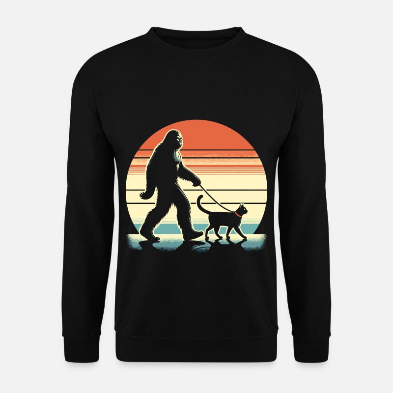 Bigfoot Cat - Unisex Sweatshirt - black