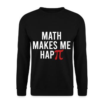 Math Geek Math Makes Me Happie Funny Integral Math - Sweat-shirt Unisexe - noir - Devant - Alina (178cm) & Michal (187cm)