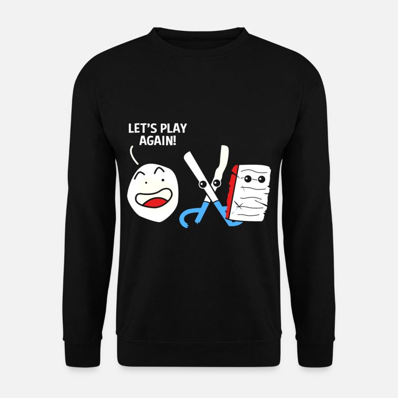 Ciseaux pierre papier - Sweat-shirt Unisexe - noir