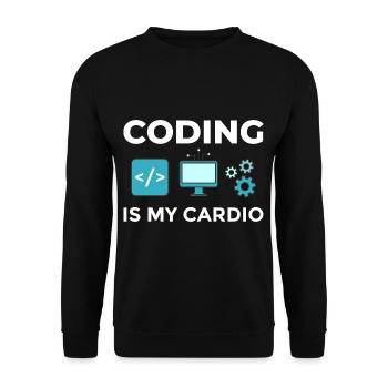 Software Development Software Developer Developer - Unisex Sweatshirt - black - Front - Alina (178cm) & Michal (187cm)