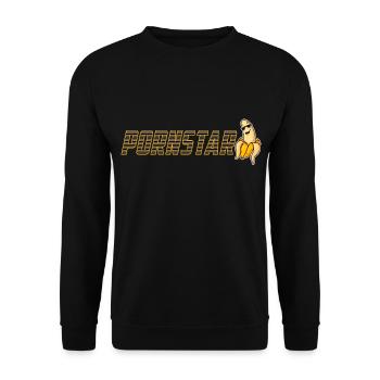 Pornstar Porn Star Banane - Sweat-shirt Unisexe - noir - Devant - Alina (178cm) & Michal (187cm)