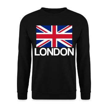 Londres - Sweat-shirt Unisexe - noir - Devant - Alina (178cm) & Michal (187cm)