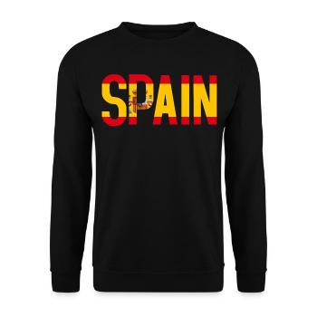 Inscription Espagne - Sweat-shirt Unisexe - noir - Devant - Alina (178cm) & Michal (187cm)