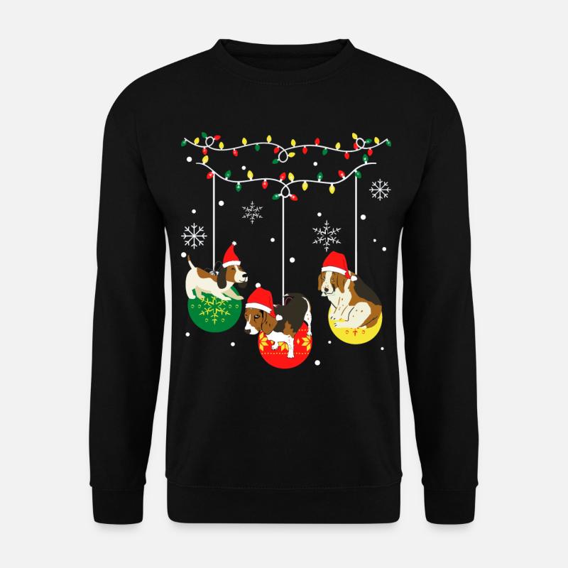 Beagle Christmas - Unisex Sweatshirt - black