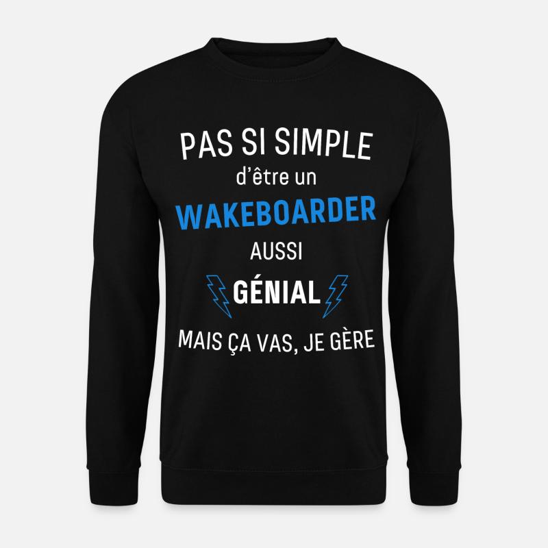 Toller Wakeboarder - Unisex Pullover - Schwarz