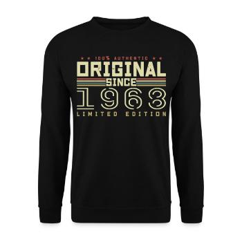 Original 1968 Cadeau Anniversaire 1968 Rétro 1968 - Sweat-shirt Unisexe - noir - Devant - Alina (178cm) & Michal (187cm)