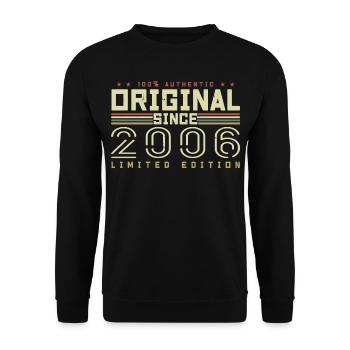 Original 2006 Retro 2006 Birthday Gift 2006 - Unisex Sweatshirt - black - Front - Alina (178cm) & Michal (187cm)