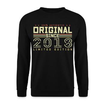 Original 2018 Cadeau Anniversaire 2018 Rétro 2018 - Sweat-shirt Unisexe - noir - Devant - Alina (178cm) & Michal (187cm)