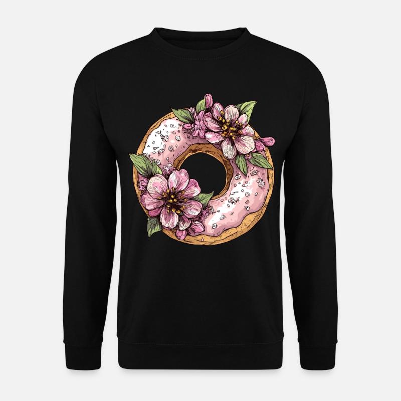 Beignet aux fleurs - Sweat-shirt Unisexe - noir