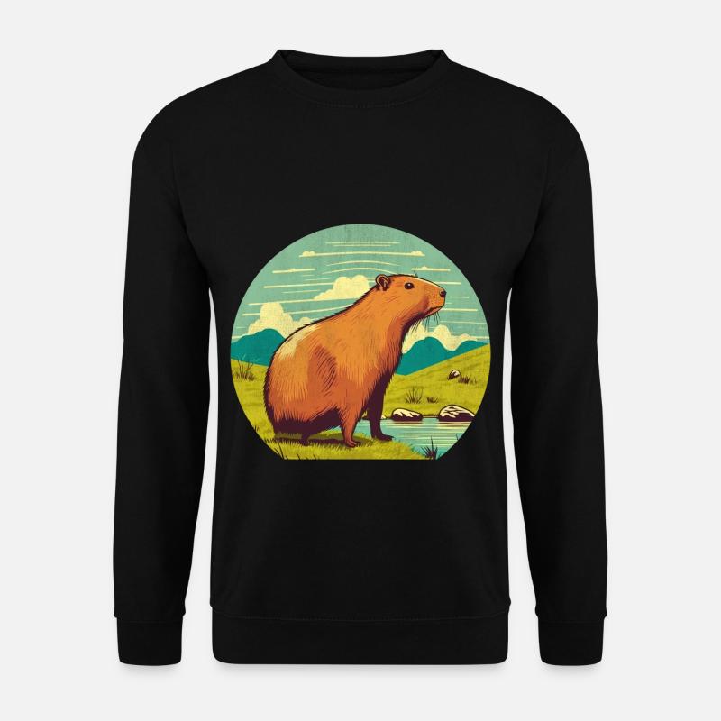 Capybara - Sweat-shirt Unisexe - noir