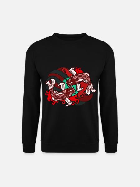 Japanese Koi - Unisex Sweatshirt - black