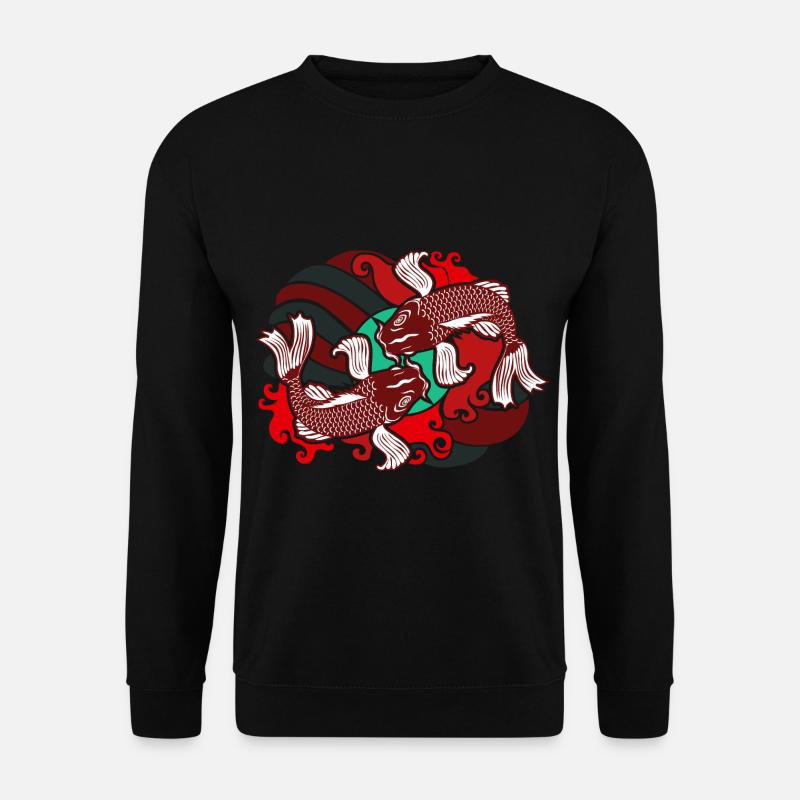 Japanese Koi - Unisex Sweatshirt - black