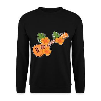 Ukulele - Sweat-shirt Unisexe - noir - Devant - Alina (178cm) & Michal (187cm)