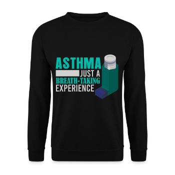 Lustig Asthma nur eine atemberaubende Erfahrung Lu - Unisex Pullover - Schwarz - Vorne - Alina (178cm) & Michal (187cm)