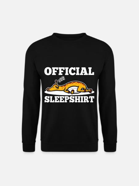 Official sleepshirt Giraffe - Unisex Pullover - Schwarz