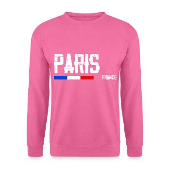 J'aime Paris Nom de Ville en France - Sweat-shirt Unisexe - rose - Devant