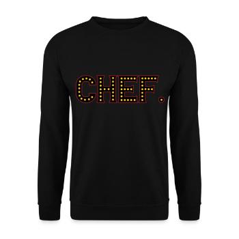 Chef | Couleurs changeantes - Sweat-shirt Unisexe - noir - Devant - Alina (178cm) & Michal (187cm)