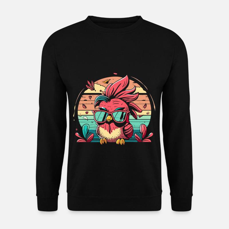 Kardinal Vogel Rotkardinal - Unisex Pullover - Schwarz