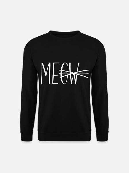 Meow cat - Unisex Sweatshirt - black