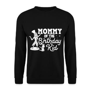 Circus Birthday Party Mama Theme Ringmaster - Unisex Sweatshirt - black - Front - Alina (178cm) & Michal (187cm)
