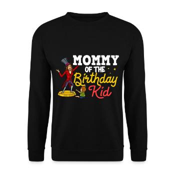 Circus Birthday Party Mama Theme Ringmaster - Unisex Sweatshirt - black - Front - Alina (178cm) & Michal (187cm)